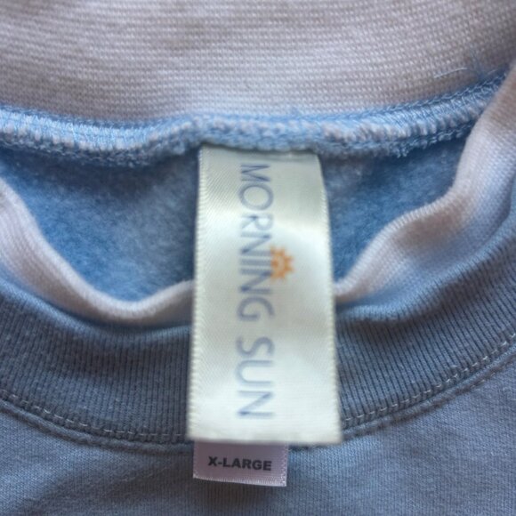 Vintage Womens XL Blue Crew Neck Cardinal Embroidered Sweatshirt Grandma - Picture 5 of 7